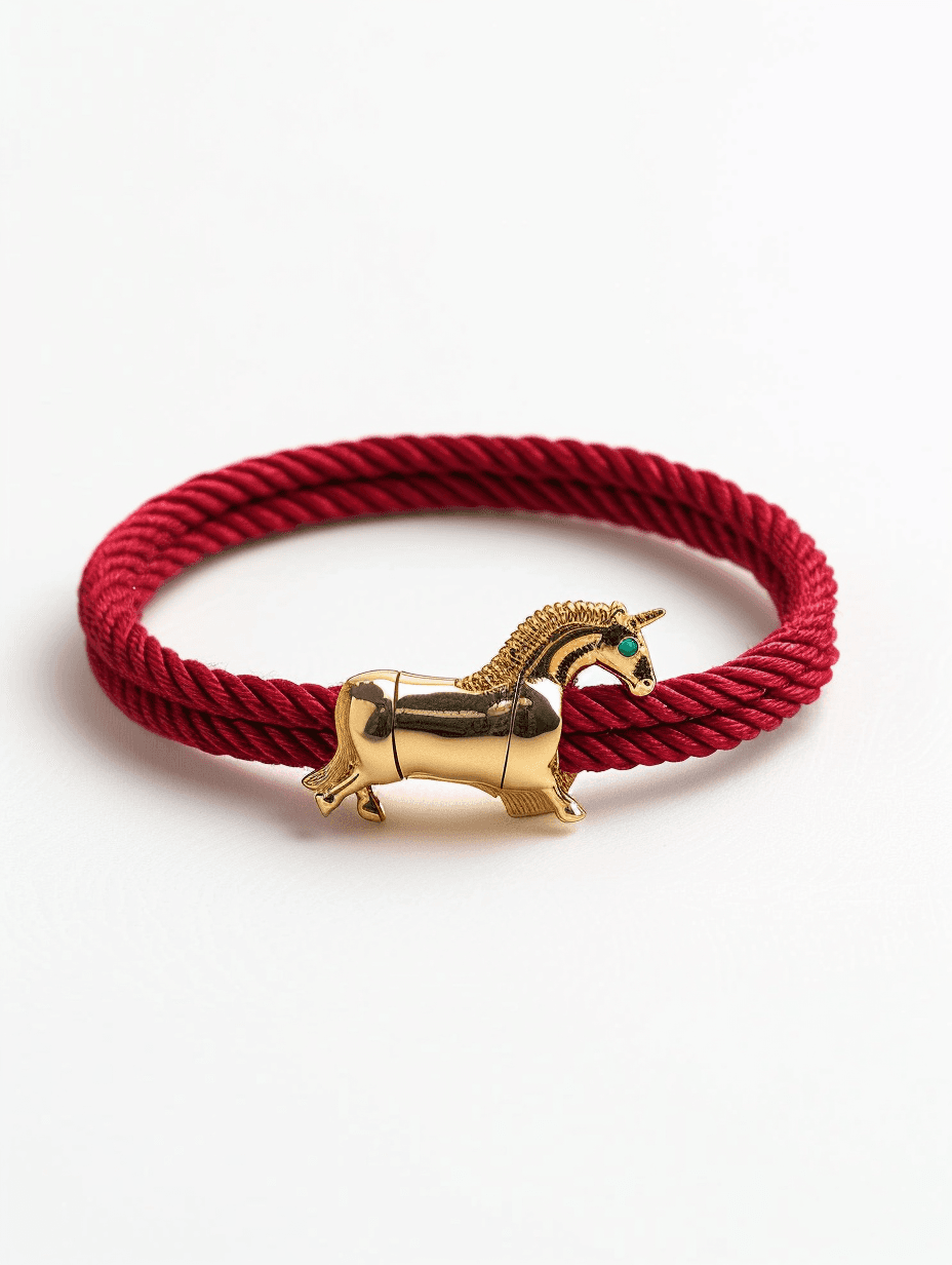 Lucky Red String · Emerald Eye Golden Horse
